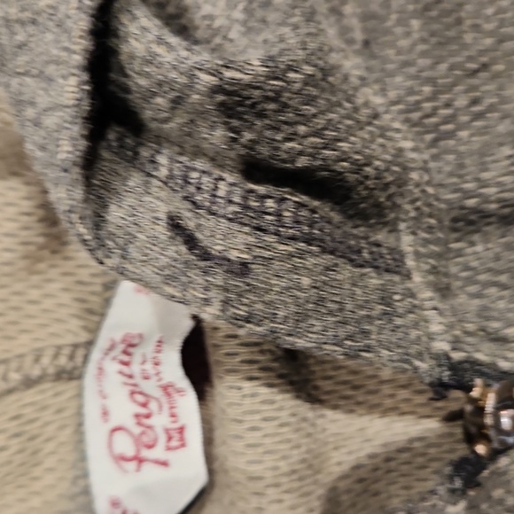 Penguin by using wear Women's sz S Sweatshirt w/hoodie zippered front - Picture 4 of 5